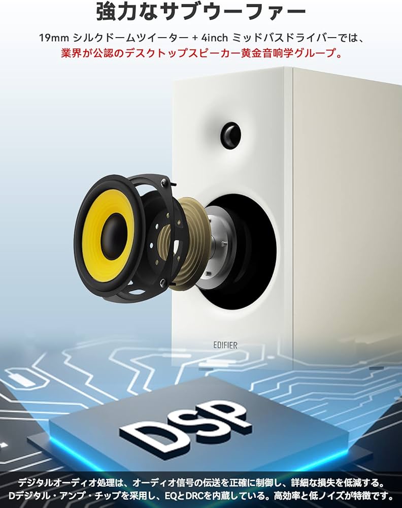 Amazon.co.jp: Edifier R1080BT Bluetooth5.1 ブックシェルフ