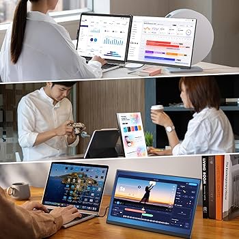 Amazon.co.jp: Alichome P5 デュアルモニター 15.6インチ モバイル pc