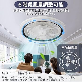 Amazon.co.jp : ZXhome シーリングファンライト ファン 50cm 扇風機