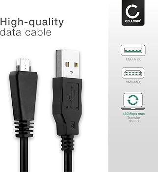 CELLONIC Camera USB Cable Replacement for Sony DSC-HX9V HX100V
