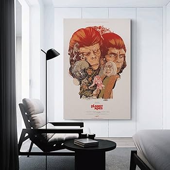 Amazon.co.jp: 映画 猿の惑星 ポスター ポスター 装飾 絵 キャンバス
