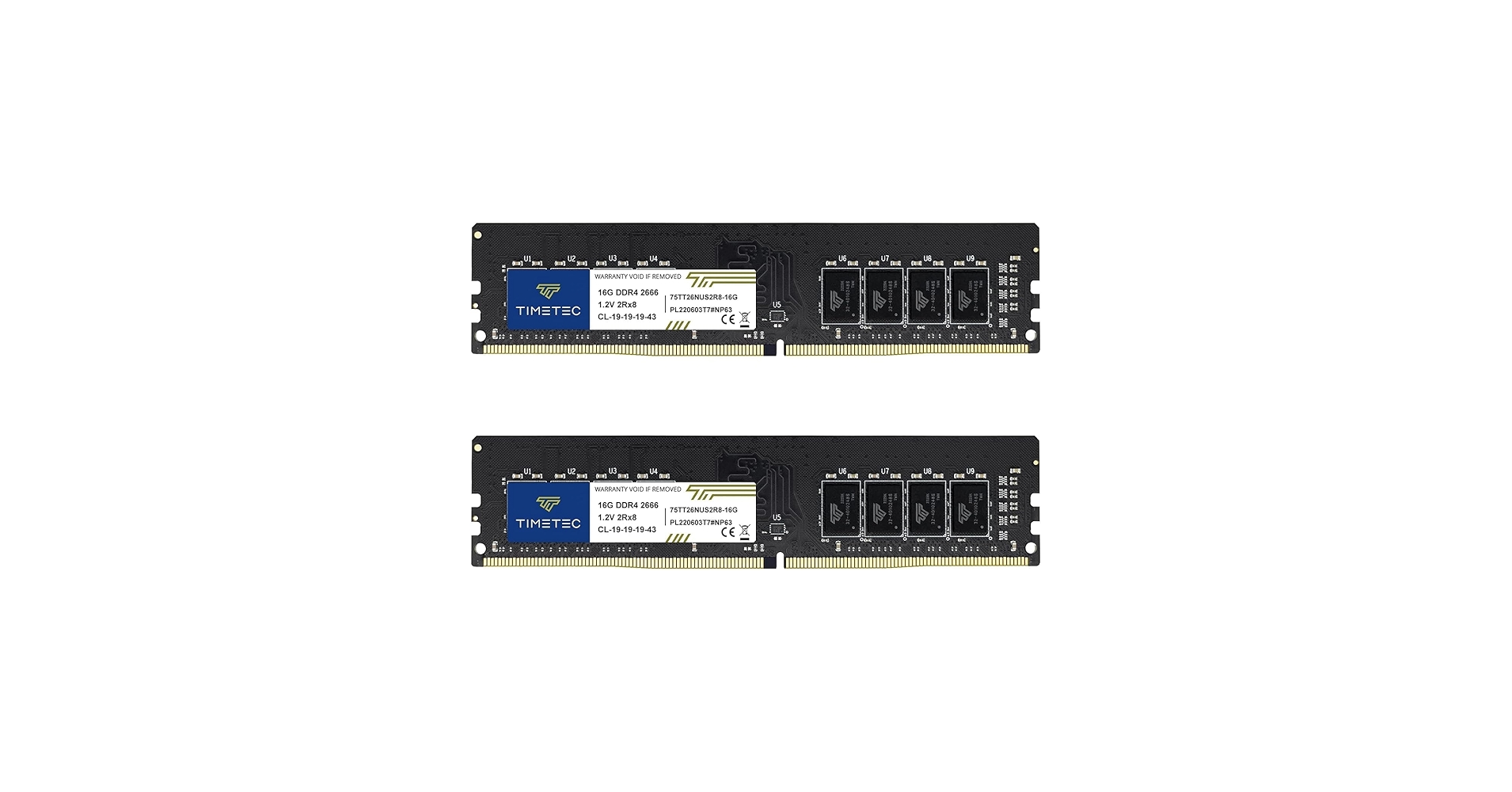 Timetec Premium 32GB KIT(2x16GB) DDR4 2666MHz PC4-21300 Non-ECC