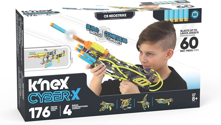 K'NEX Cyber-X C5 Neostrike - Blasts up to 60 ft - 176 Pieces, 4