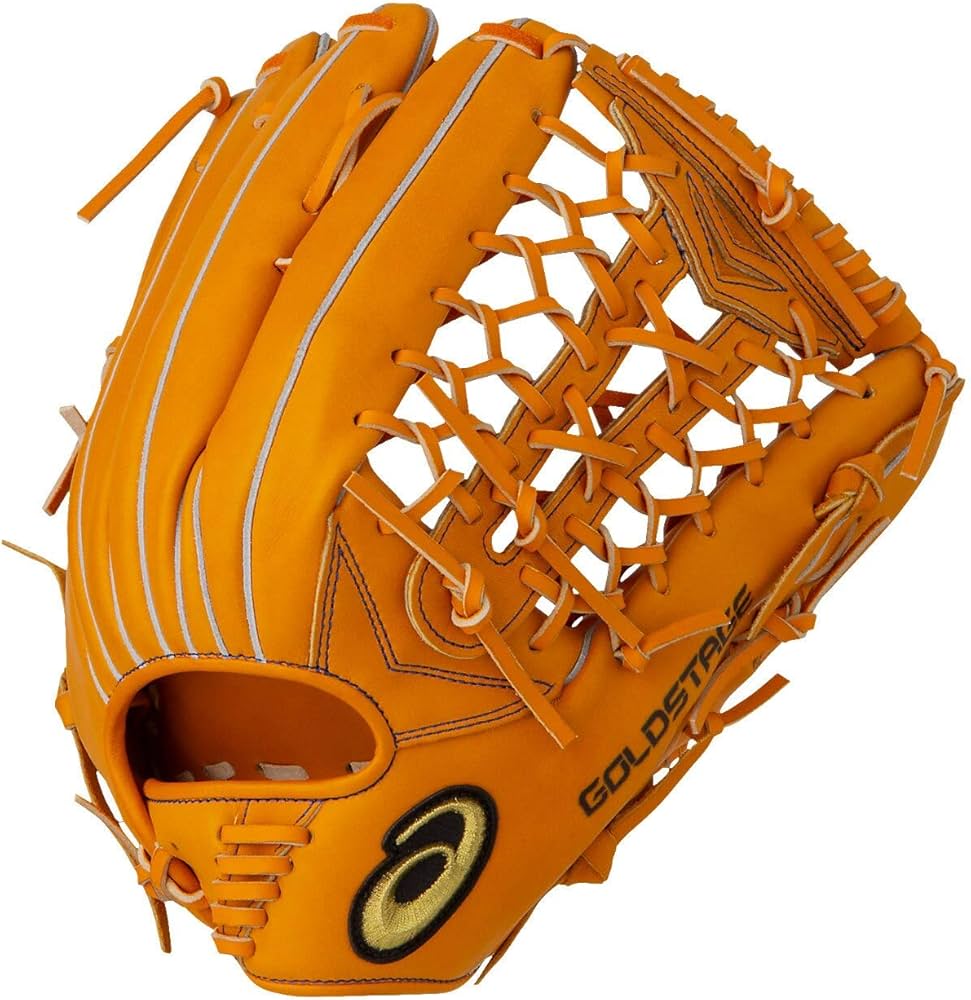 asics ゴールドステージ スピードアクセル 軟式グラブ オレンジ ASICS