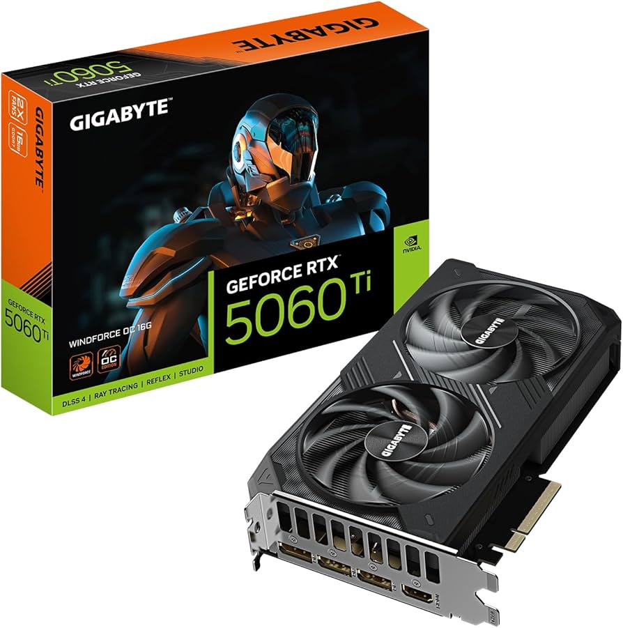 Amazon.com: GIGABYTE GeForce RTX 5060 Ti WINDFORCE OC 16G Graphics