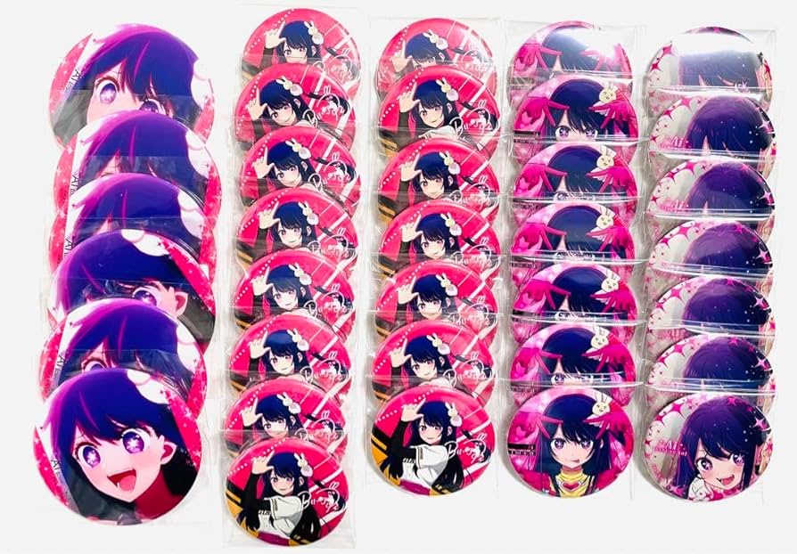 Amazon | 推しの子 星野アイ 缶バッジ セット | バッジ | おもちゃ