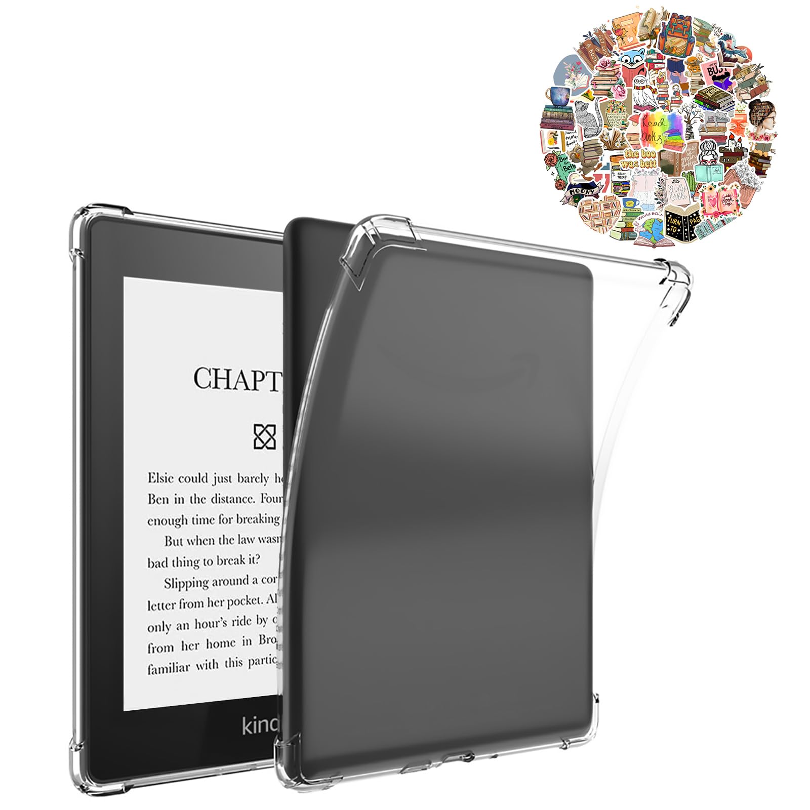 Amazon.com: Aircawin 6.8'' Kindle Paperwhite Case With 50pcs Cute