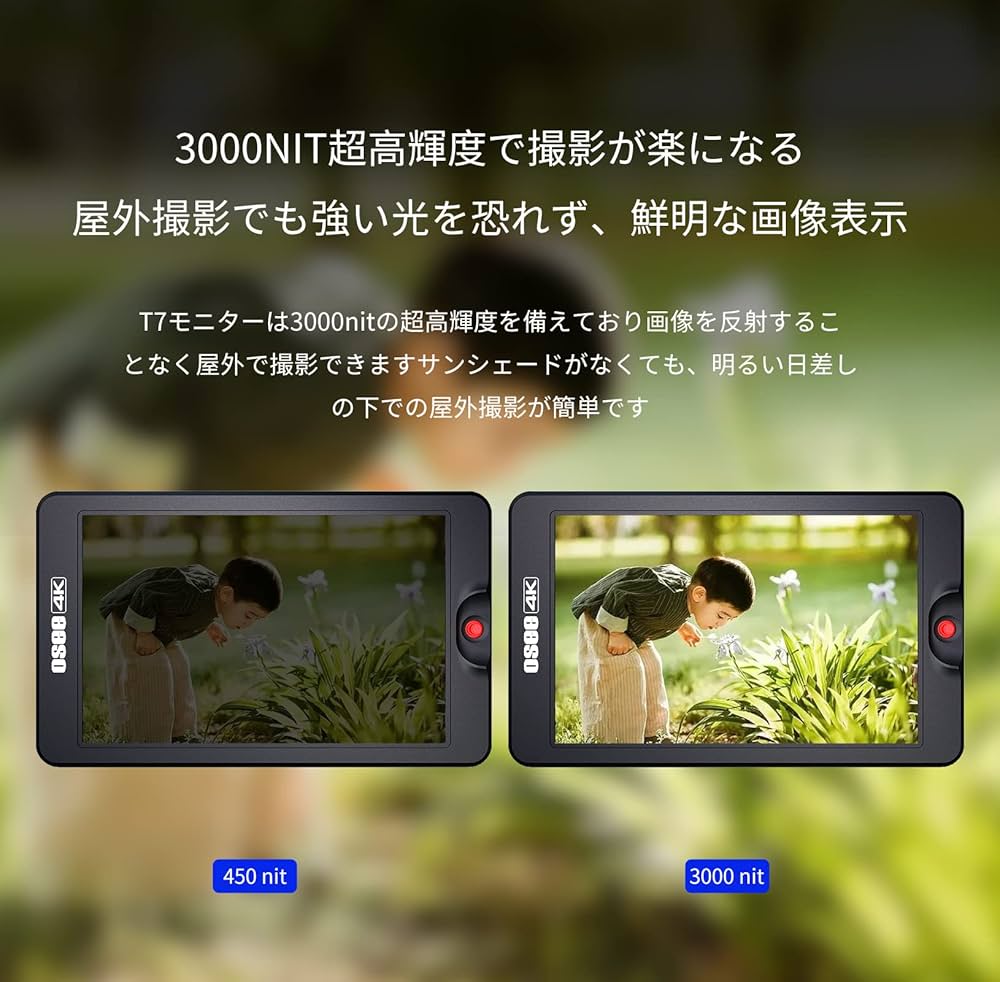 Amazon | OSEE T7 カメラモニター ビデオモニター | ファインダー 通販