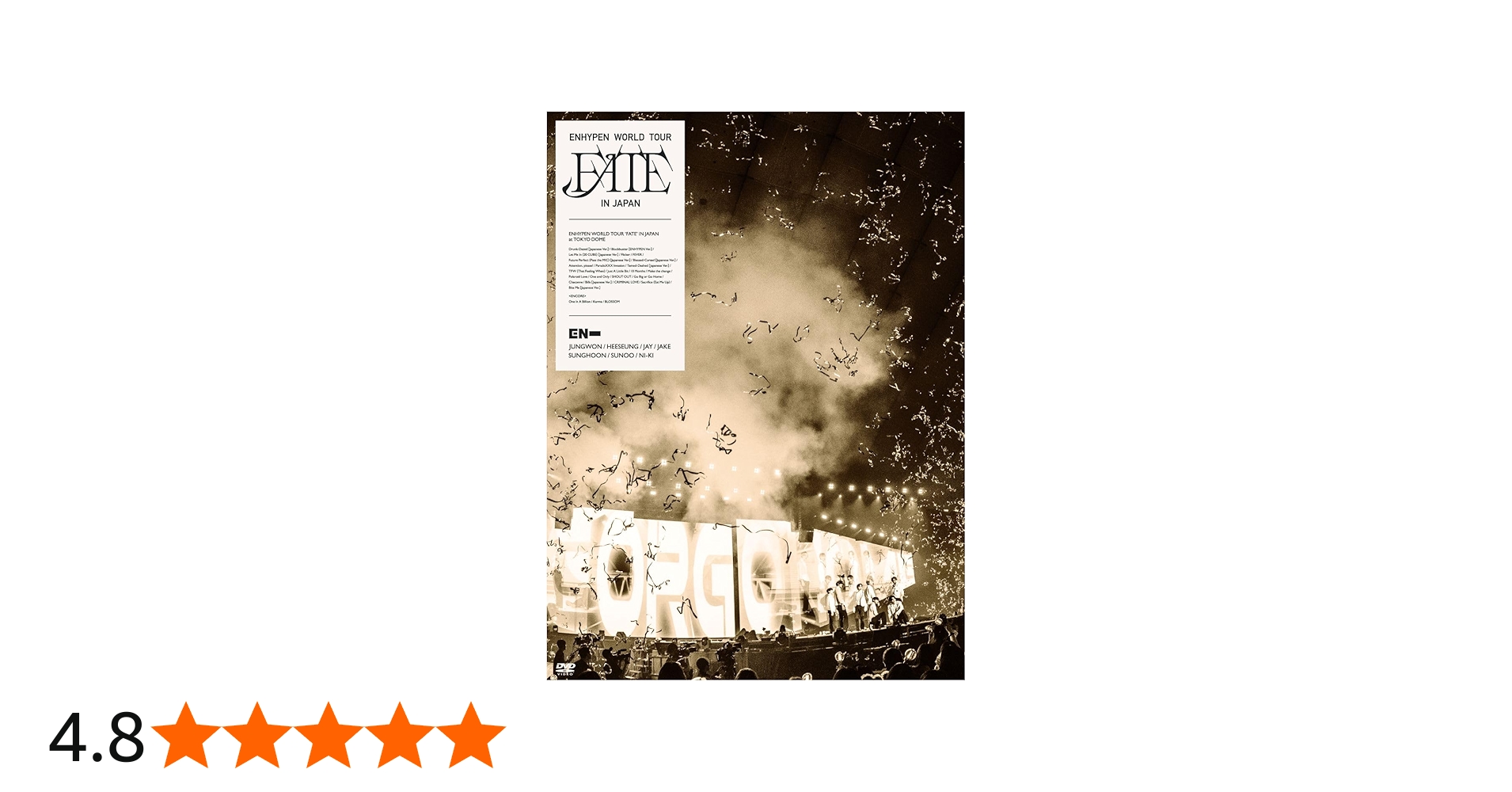 Amazon.co.jp: ENHYPEN WORLD TOUR 'FATE' IN JAPAN (初回限定盤) [DVD