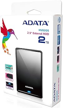 Amazon | ADATA Technology HV620S 外付けハードドライブ 2TB ブラック