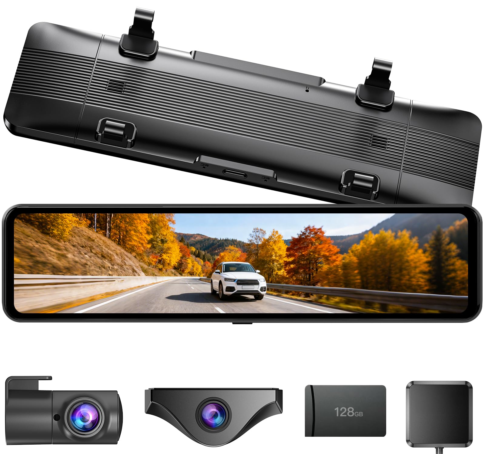 Amazon.co.jp: OKYES ドライブレコーダー ミラー型 分離【前4K+後2.5K&