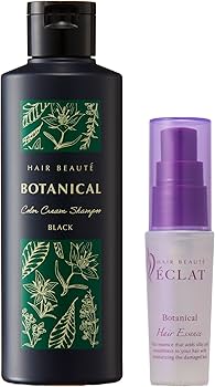 Amazon | 【セット】ボタニカルカラークリームシャンプー ブラック
