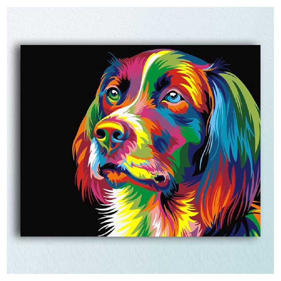 キャンバス油絵 1393確認 ドライブする犬たち キャンバス油絵 1393確認