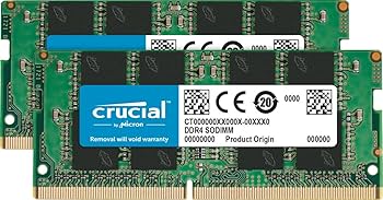 Crucial 16GB Kit (8GBx2) DDR4 3200 MT/S (PC4-25600) CL22 SR X8