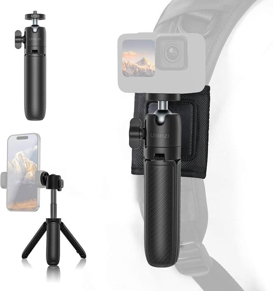 Amazon | Ulanzi MT88ミニ三脚 カメラ三脚 3段伸縮 バックパック対応