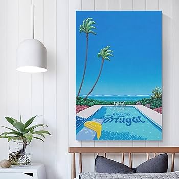 Amazon.co.jp: 永井 博イラストレーターの作品（夏 5） アートパネル