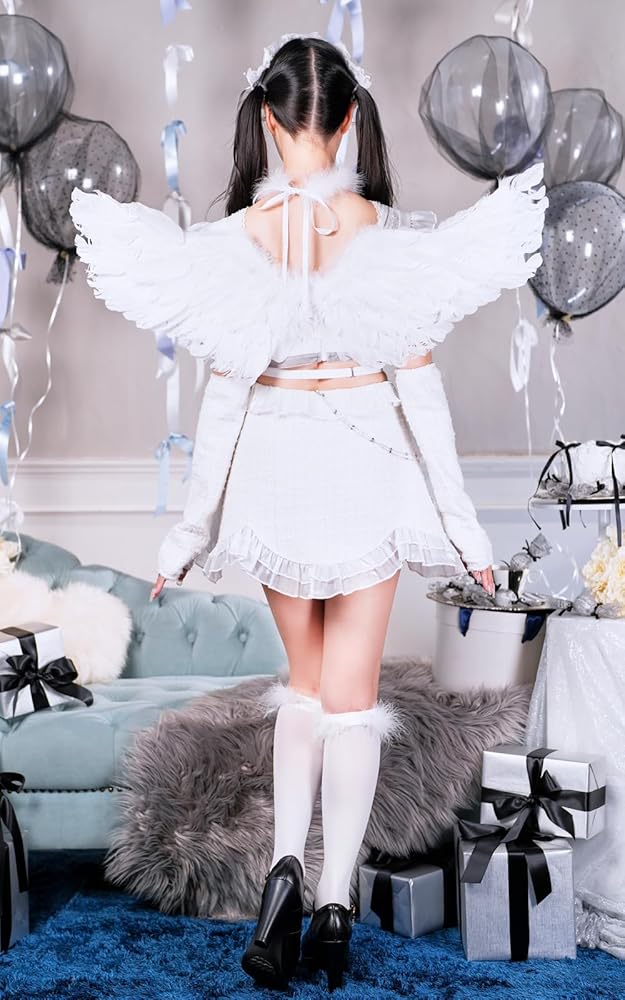 Amazon.co.jp: [Malymoon] コスプレ 天使 ホワイトデー エンジェル 羽