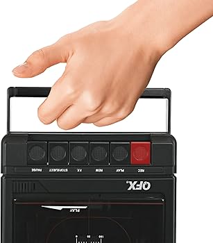 Amazon.com: QFX RETRO-39 Portable Shoebox Cassette Tape Recorder