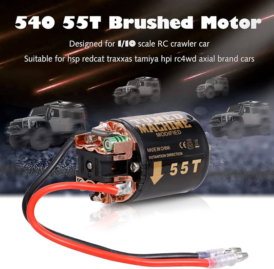 Amazon | GoolRC 540ブラシ付きモーターRCクローラーモーター55T3
