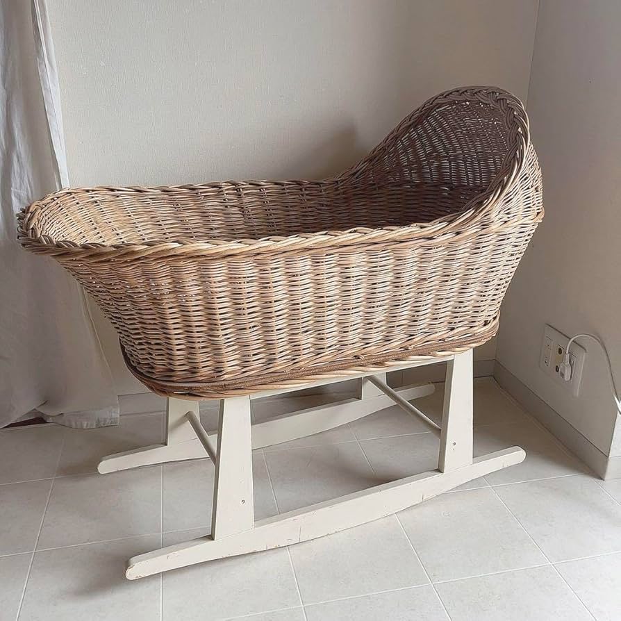 Amazon.co.jp: フランス アンティーク ゆりかご ベビーベッド