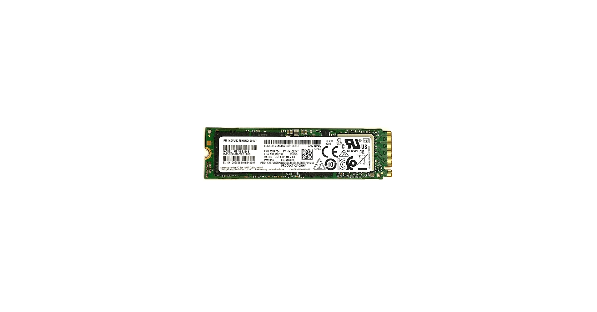 Amazon.com: OEM Samsung PM981 256GB M.2 PCIe NVME Solid State
