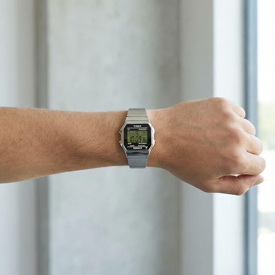 Amazon.com: Timex Men's T78587 Classic Digital Silver-Tone