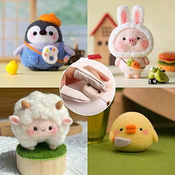 Amazon.co.jp: 羊毛フェルト ニードル 3本針+レザー製指サック+2サイズ