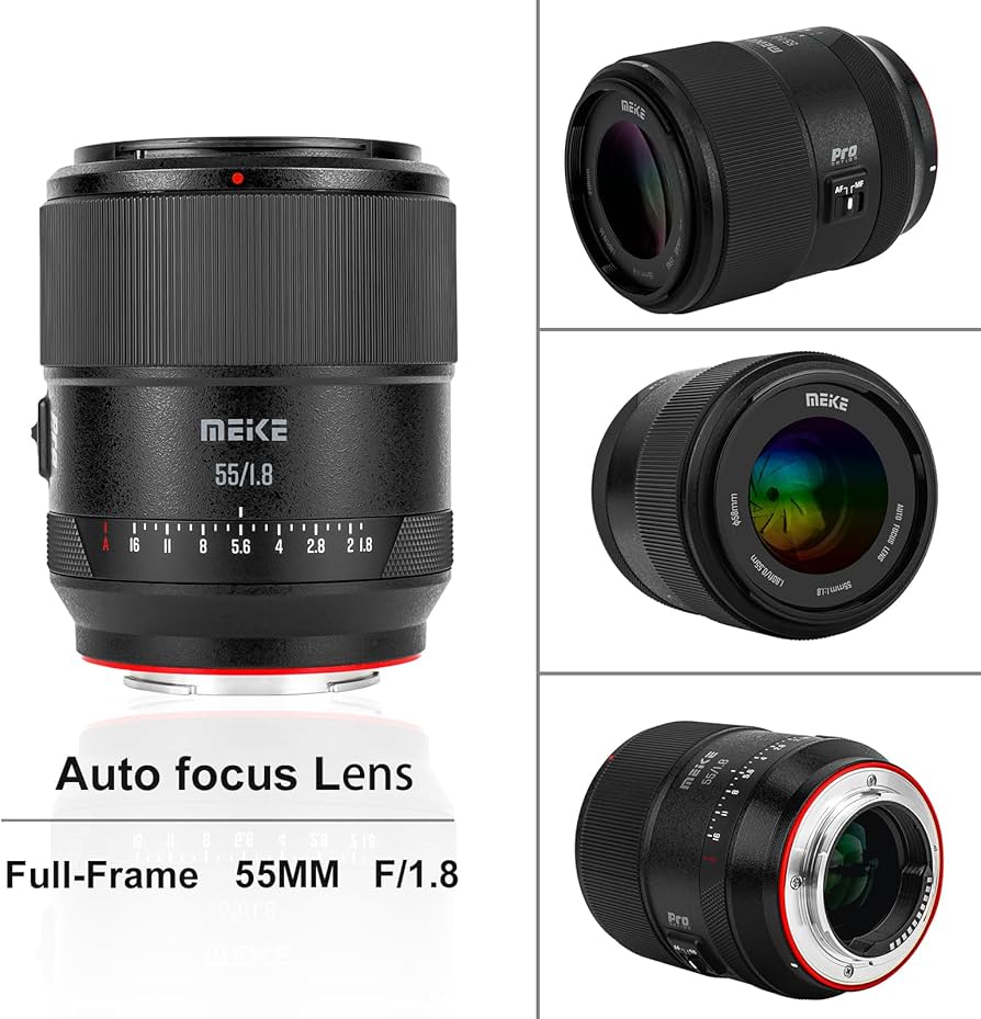 Amazon.com : Meike 55mm F1.8 Pro Full Frame AF STM Lens High