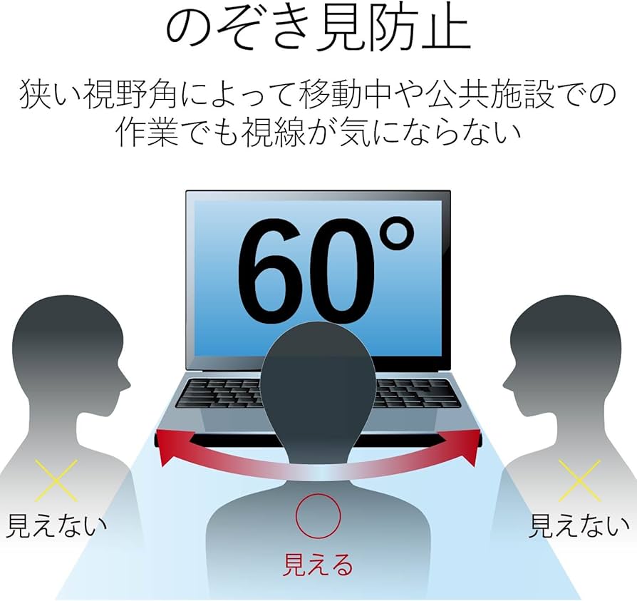 Amazon.co.jp: エレコム 液晶保護フィルム 日本製 覗き見防止