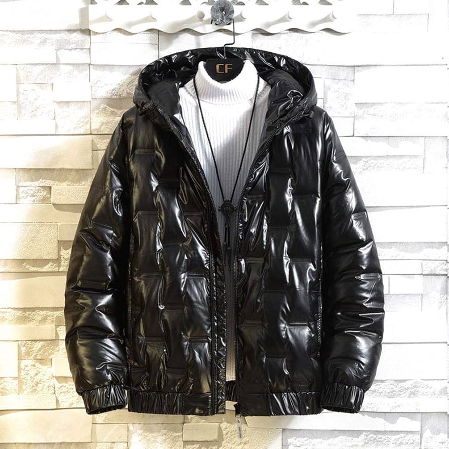 Amazon.co.jp: 男子軽量生き抜くコート、 軽量耐水性フード付きダウン