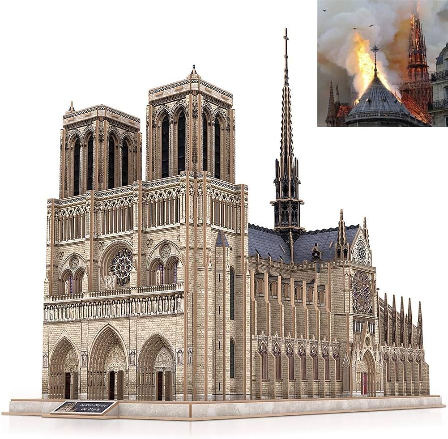 Amazon.co.jp: ノートルダム大聖堂3Dパズルモデルカテドラルステレオ