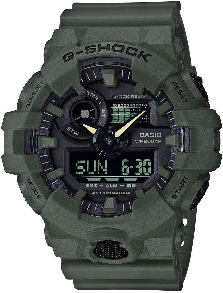 Casio Men's XL Series G-Shock Quartz 200M WR Shock Resistant Resin