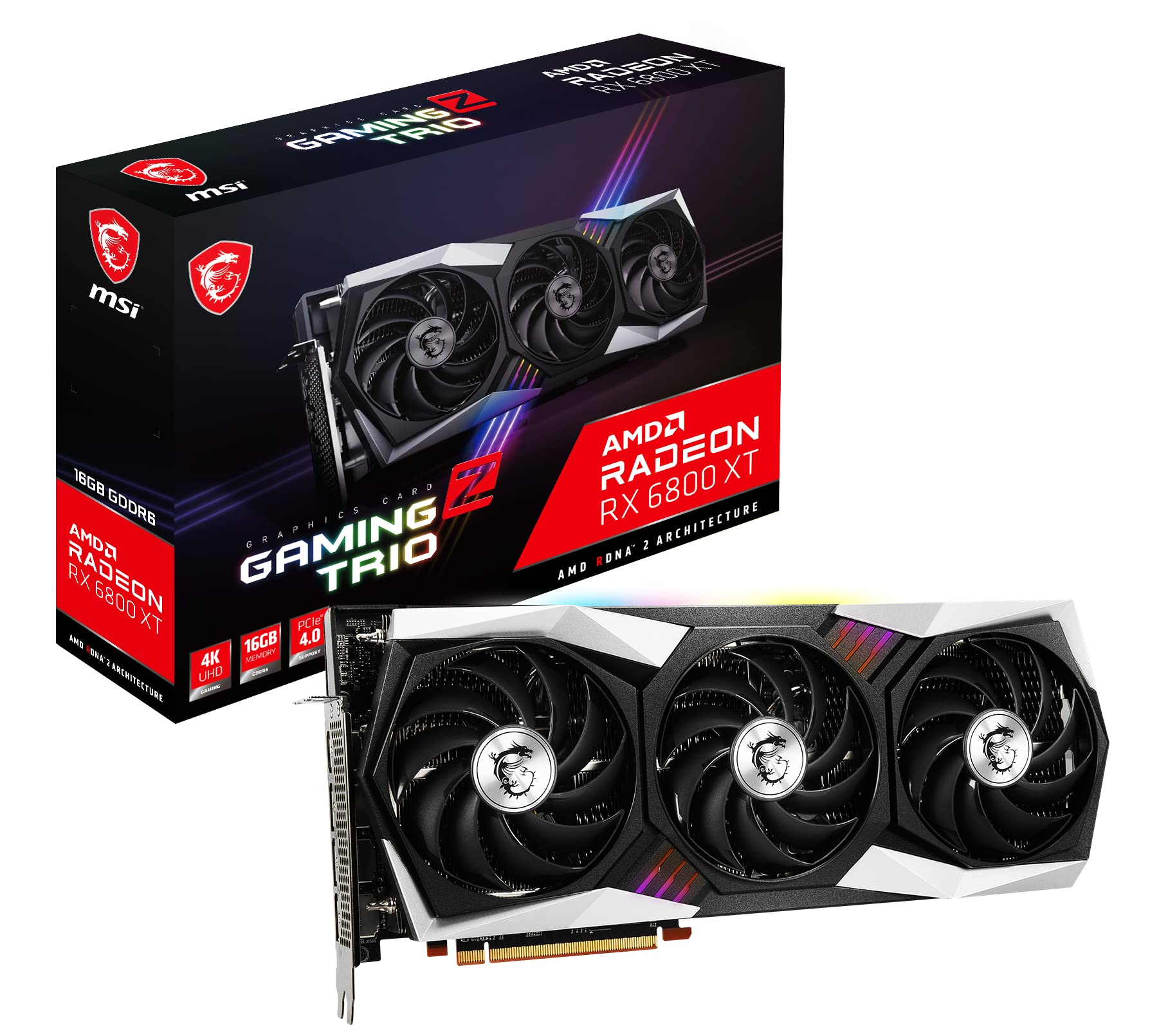 Amazon.com: MSI Gaming AMD Radeon RX 6800 XT 16GB GDRR6 256-bit