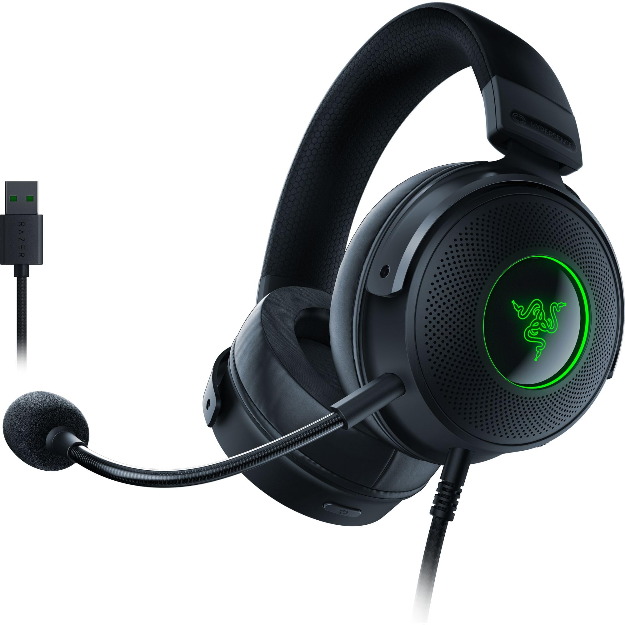 Amazon.com: Razer Kraken V3 HyperSense Wired USB Gaming Headset w