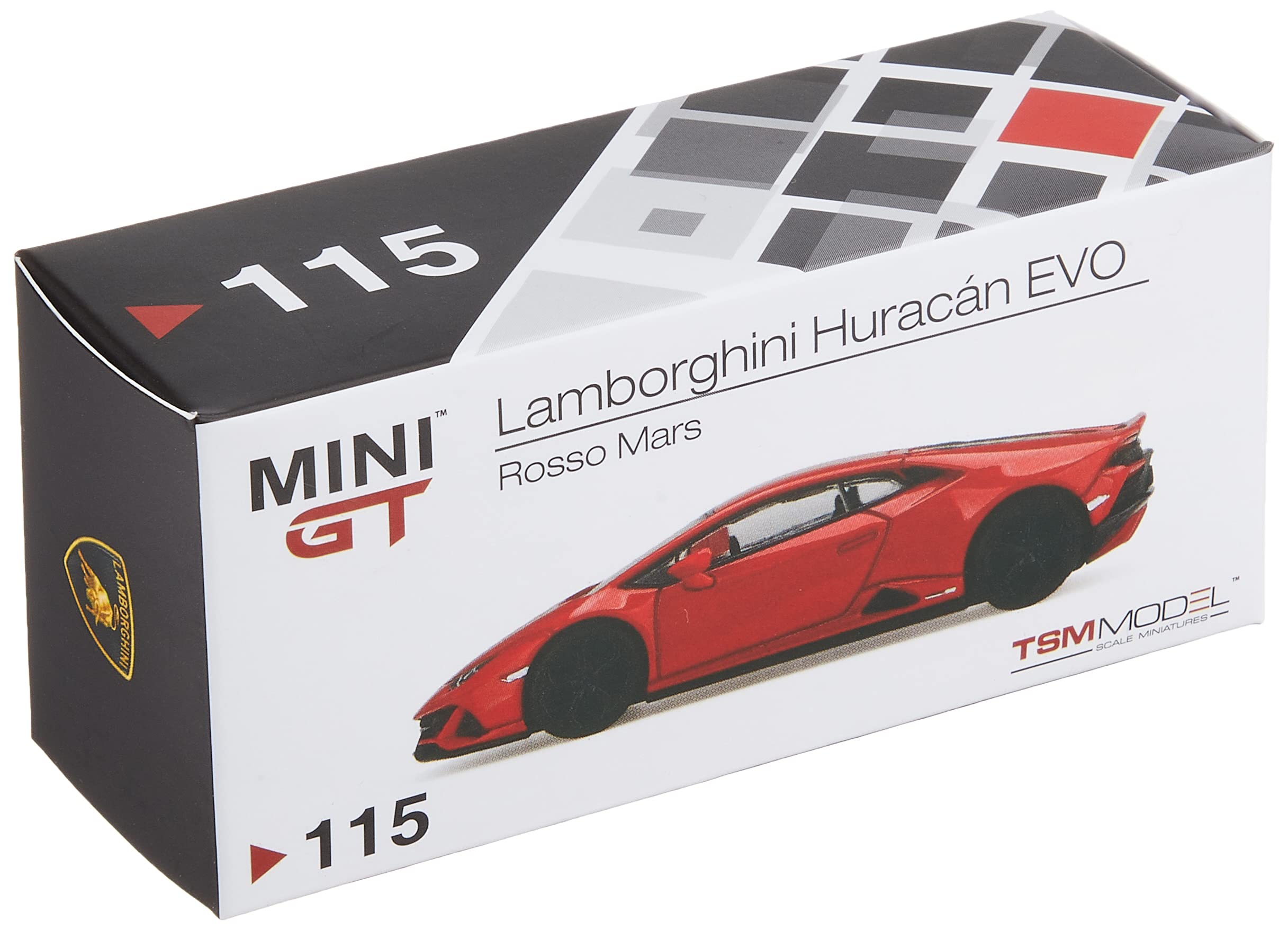 Amazon | MINI GT 1/64 ランボルギーニ ウラカン EVO ロッソマーズ 右