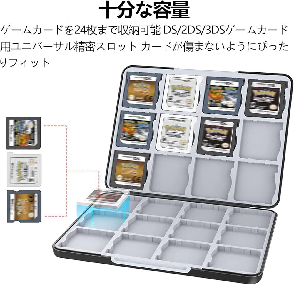 Amazon | PGRTYOF 3DS/DS カードケース 24 枚収納 NS/3DSXL/2DS/2DSXL
