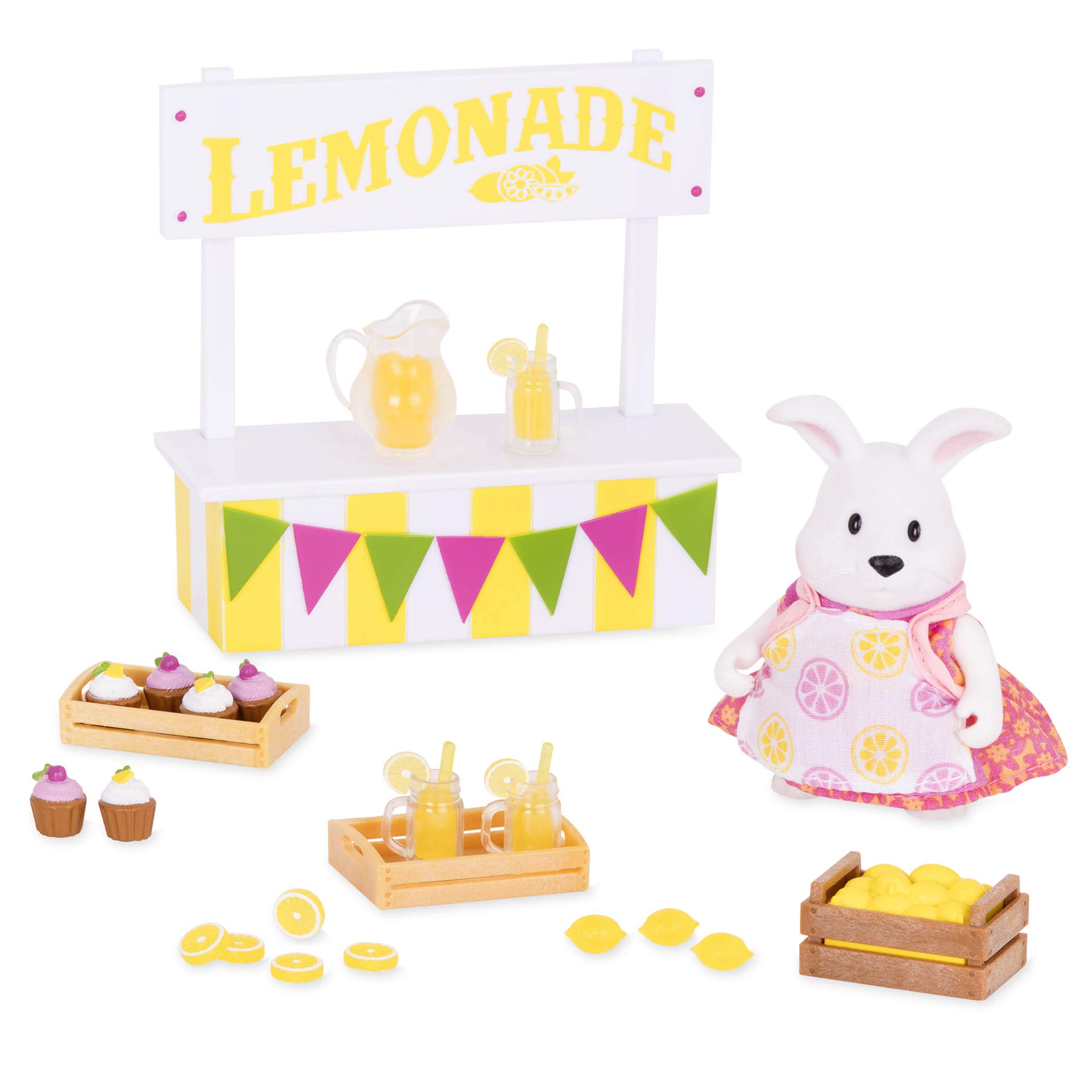 Amazon.com: Li'l Woodzeez – Lemonade Stand Playset with Rabbit