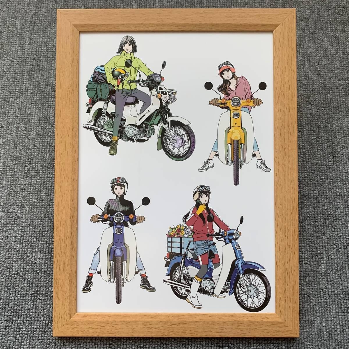 Amazon.co.jp: □江口寿史『HONDA スーパーカブ 60周年記念イラスト