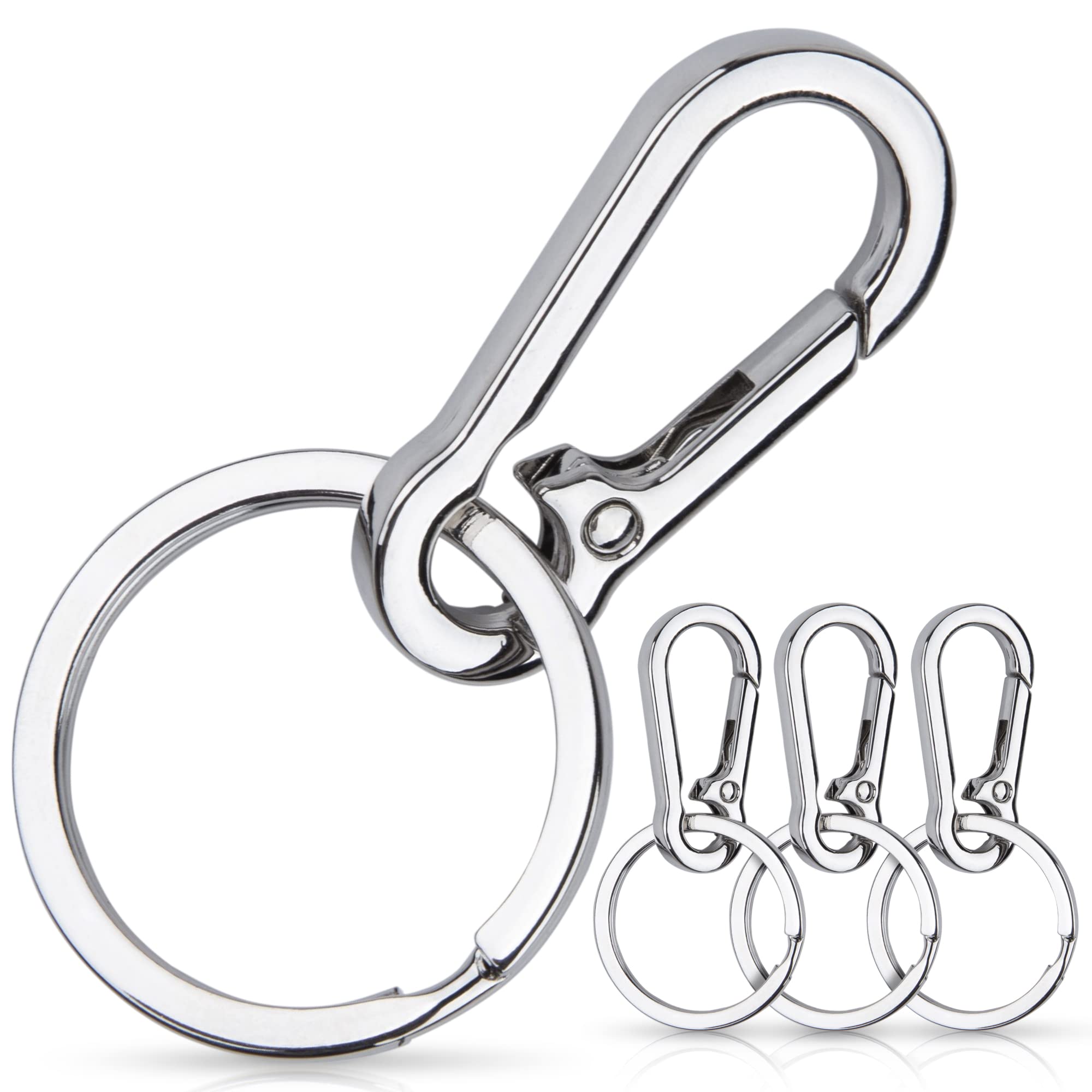 Amazon.com: CREST 4 pcs Multipurpose Keychain Clip - Secure Zinc