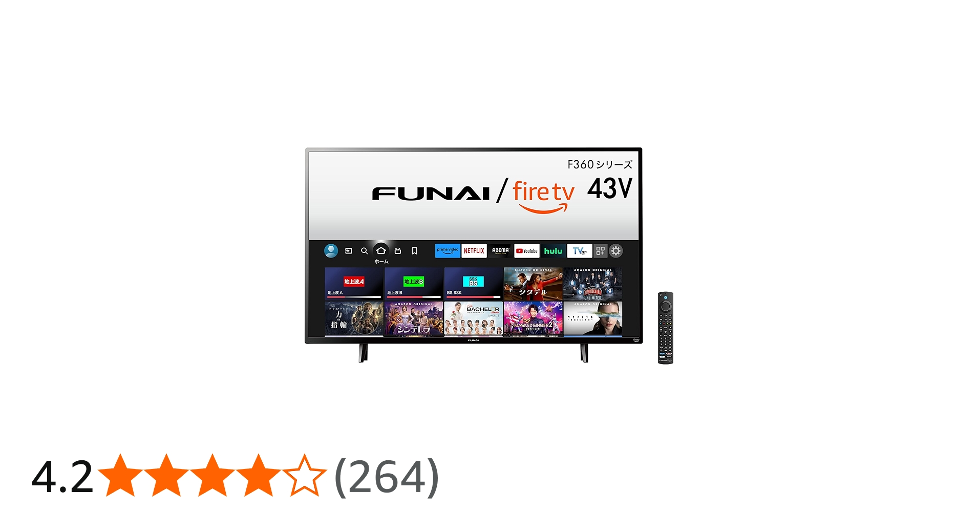 Amazon.co.jp: 【新価格！】フナイ FUNAI 43V型 Fire TV搭載 4K液晶
