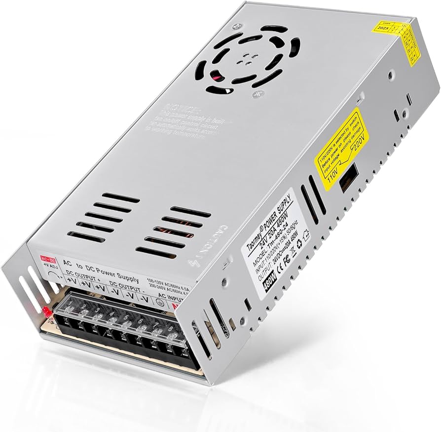 Amazon.com: Taormey 24V 20A Power Supply Adapter, AC 110V/220V to