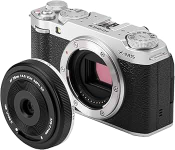 Amazon.com : VILTROX 28mm f4.5 Pancake Lens Fuji x, AF 28mm f4.5 X