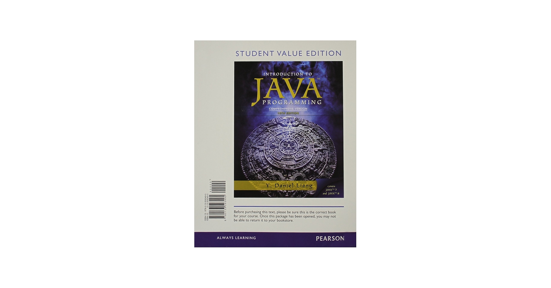 Intro to Java Programming, Comprehensive Version, Student Value