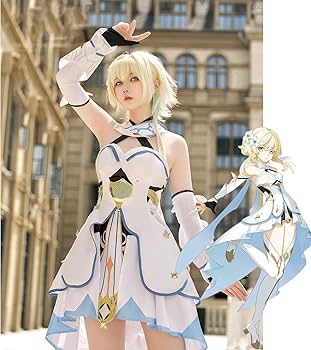Amazon.co.jp: 原神周辺 空 蛍 コスプレ衣装 髪飾り/靴下付き げんしん