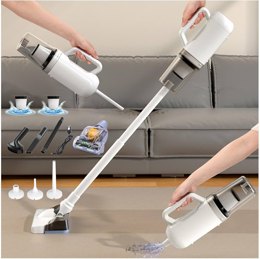 Amazon.co.jp : 掃除機 水拭き 8種類ノズル usb充電 ポータブル,乾湿