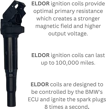 Amazon | 6 x 更新されたイグニッションコイル ELDOR OEM BMW セレクト