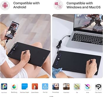 Amazon.com: Artisul M0610Pro Graphics Drawing Tablet 10x6 inch