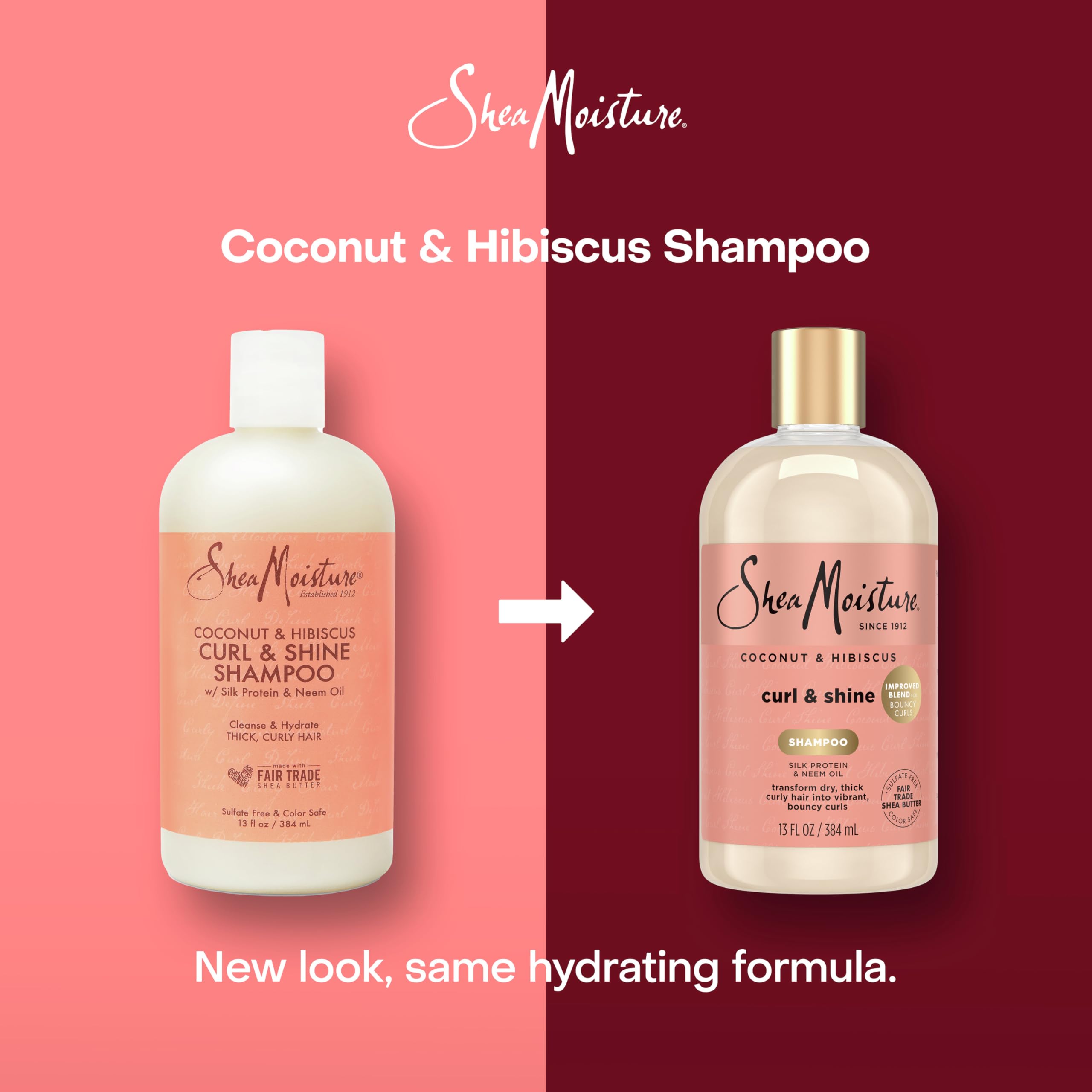 Amazon | Shea Moisture Coconut and Hibiscus Curl/Shine Shampoo 384