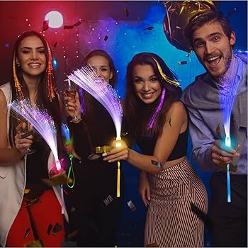 Amazon.co.jp: LEDファイバースティック,12個の光ファイバーライト