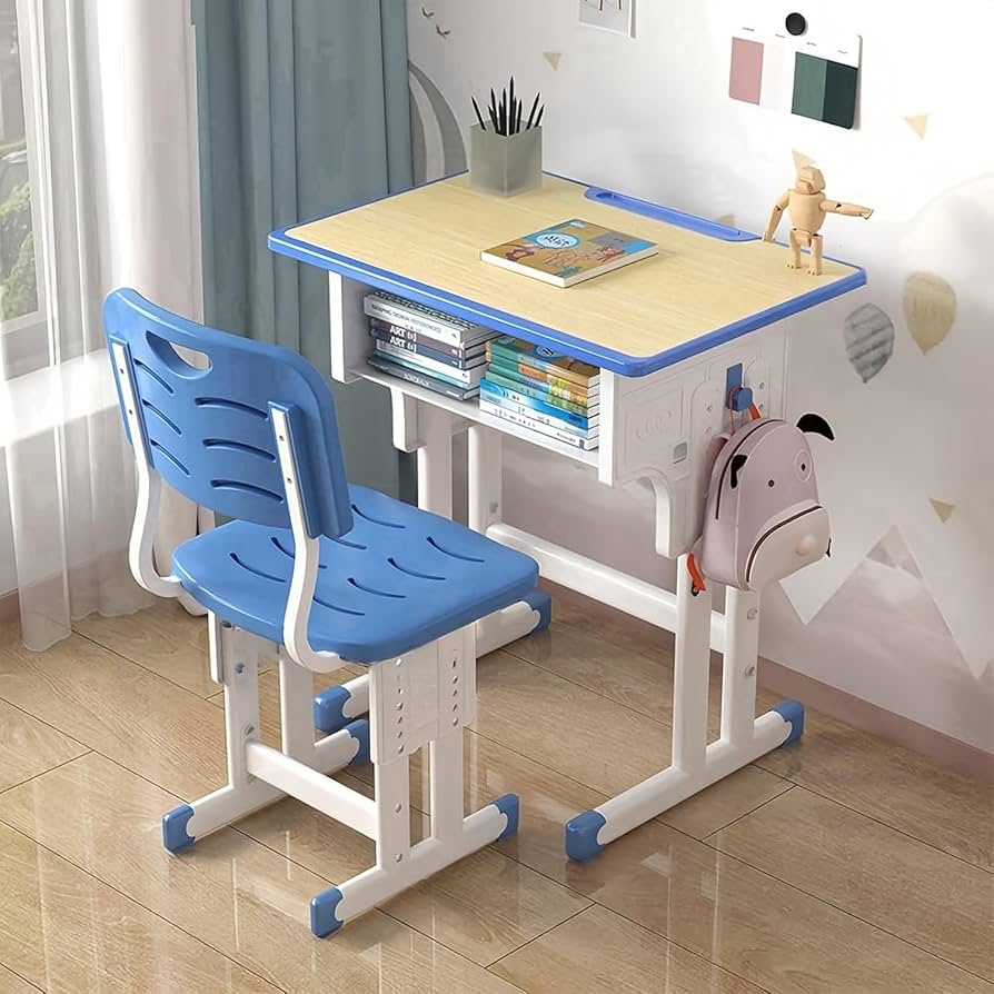 Amazon.co.jp: 学習机 子供用学習机セット 65cm大型デスクトップと椅子